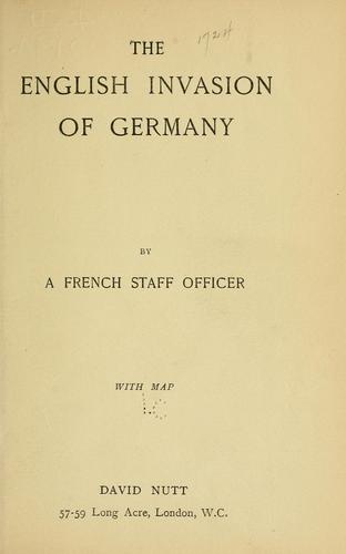 The English invasion of Germany