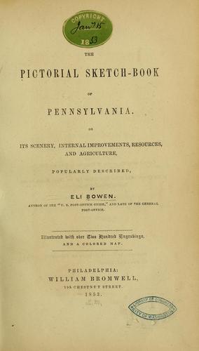 The pictorial sketch-book of Pennsylvania