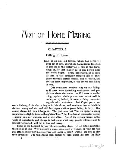 The art of home-making in city and country, in mansion and cottage