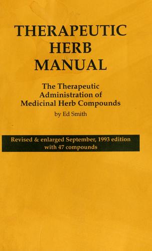 Therapeutic herb manual