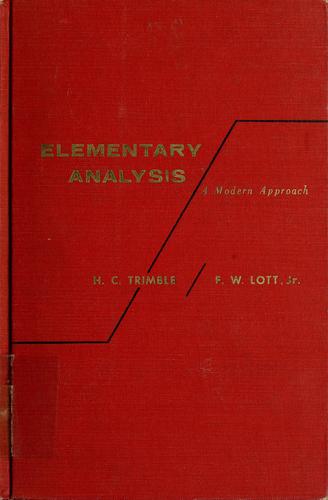 Elementary analysis