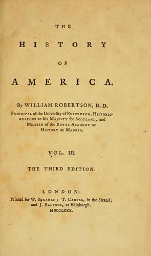 The history of America