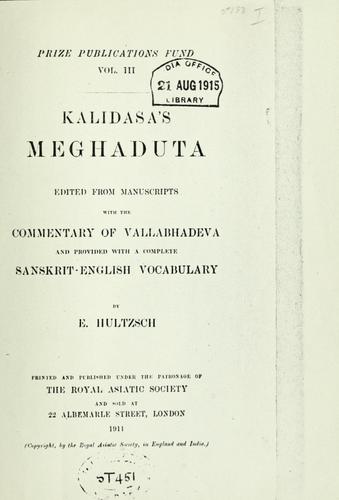 Kalidasa's Meghaduta.