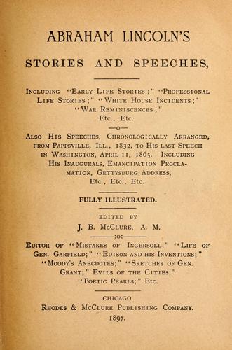 Abraham Lincoln's stories and speeches