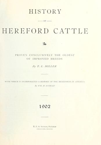 History of Hereford cattle