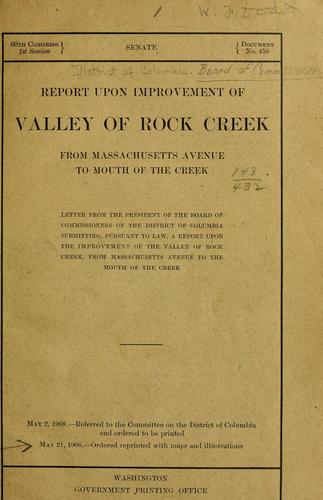 Report upon improvement of valley of Rock Creek