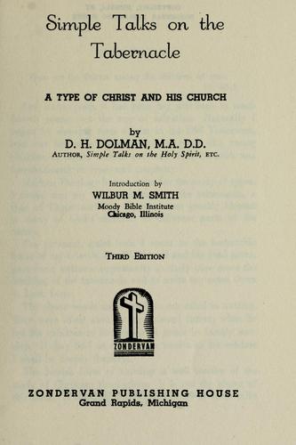 Simple talks on the tabernacle