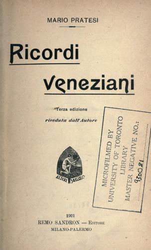 Ricordi veneziani