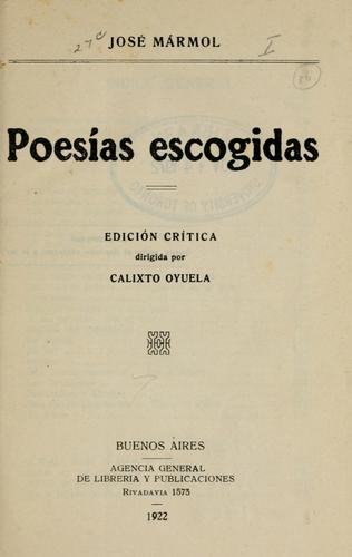 Poesías escogidas