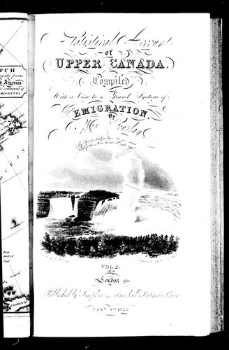 Statistical account of Upper Canada
