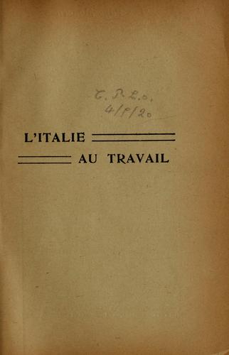 L'Italie au travail
