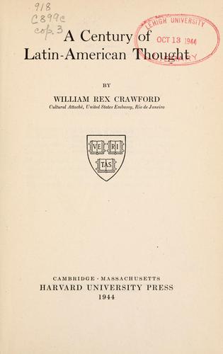 A century of Latin American thought