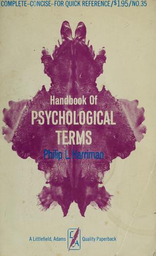 Handbook of psychological terms