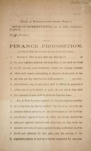 Finance proposition.