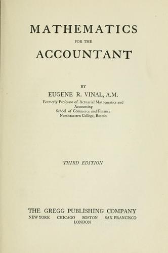 Mathematics for the accountant