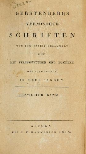 Vermischte Schriften