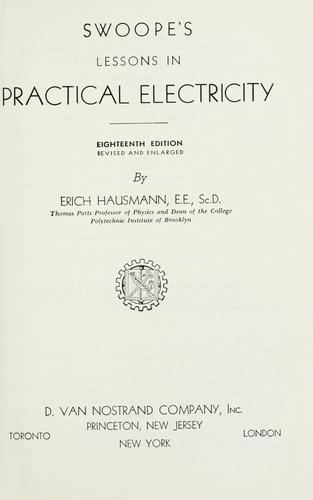 Swoope's lessons in practical electricity