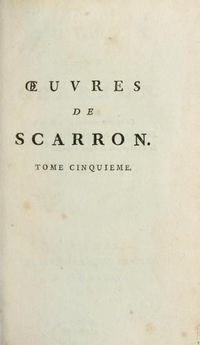 Oeuvres de Scarron