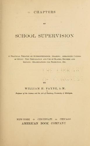 Chapters on school supervision