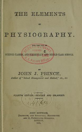 The elements of physiography