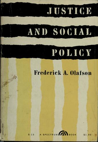 Justice and social policy