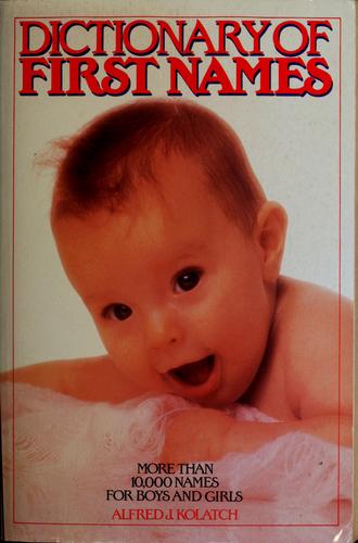 Dictionary of first names