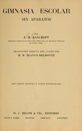 Gimnasia escolar sin aparatos