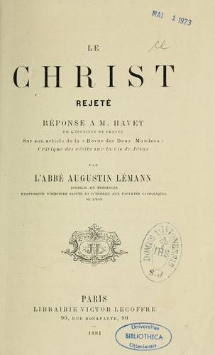 Le Christ rejeté