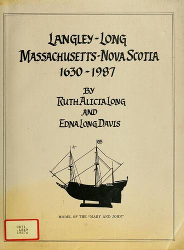 Genealogy of Langley-Long, 1630-1987