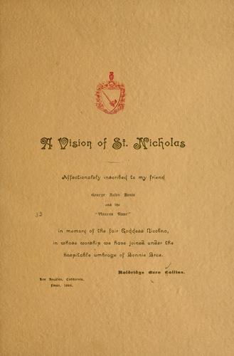 A vision of St. Nicholas ...