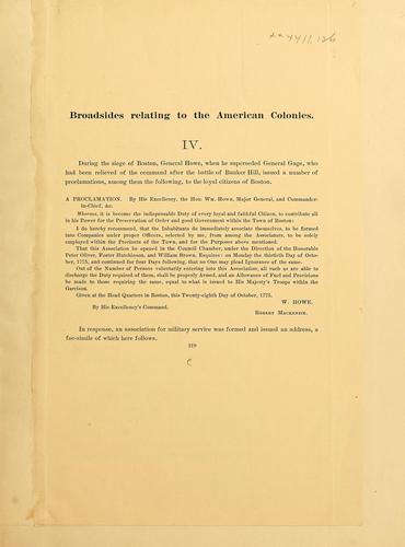 An association proposed to the loyal citizens