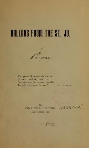 Ballads from the St. Jo.