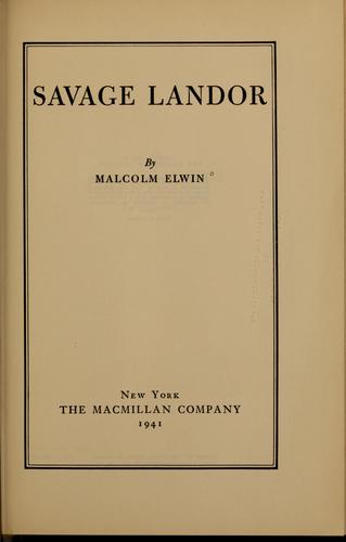 Savage Landor