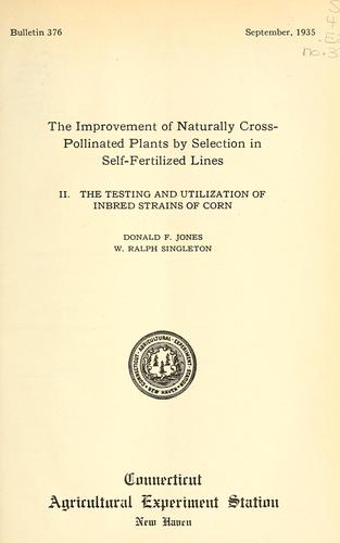 The improvement of naturally cross-pollinated plants by selection in self-fertilized lines