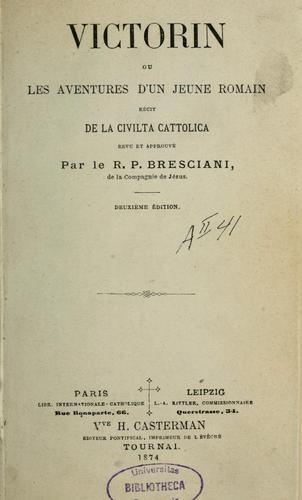 Victorin, ou, Les Aventures d'un jeune romain