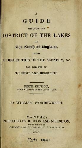 A guide through the district of the lakes in the north of England