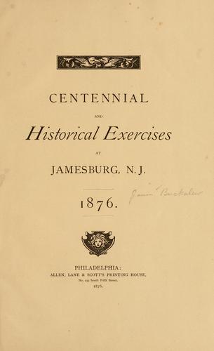 Centennial and historical exercises at Jamesburg, N.J., 1876