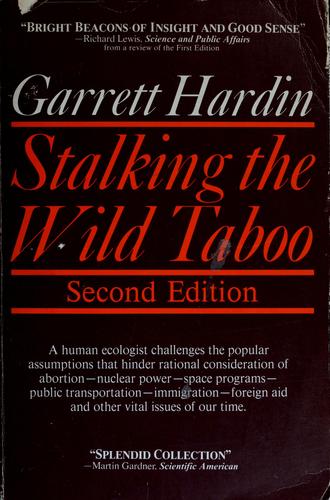 Stalking the wild taboo