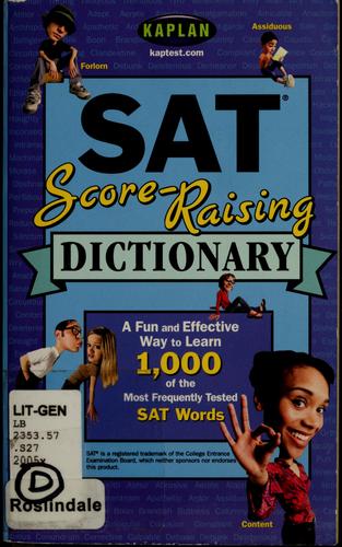 SAT score-raising dictionary