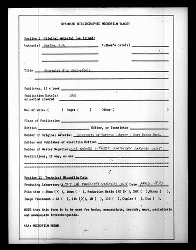 Souvenirs dʹun demi-siècle