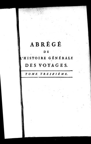 Abrégé de l'histoire générale des voyages