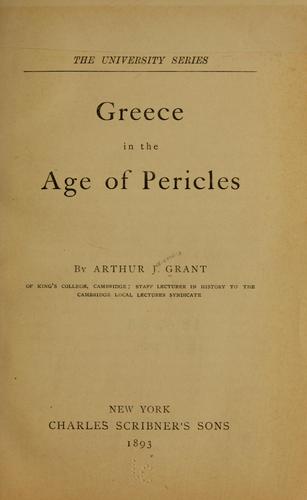 Greece in the age of Pericles