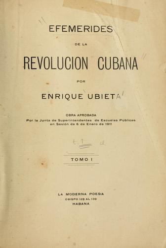 Efemérides de la revolución cubana