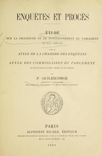 Enquêtes et procès