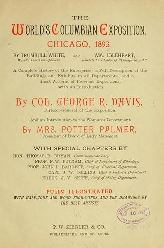 The World's Columbian exposition, Chicago, 1893.
