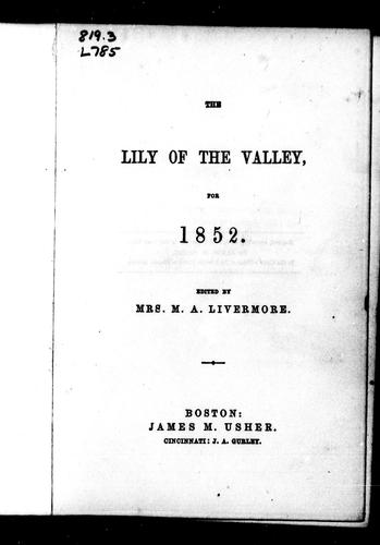 The Lily of the valley for 1852