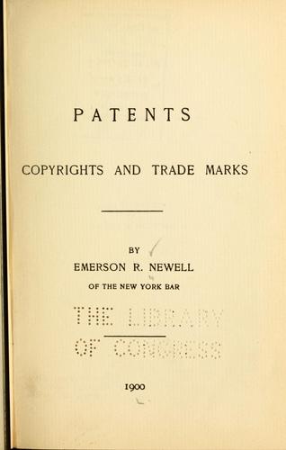 Patents, copyrights, and trade marks