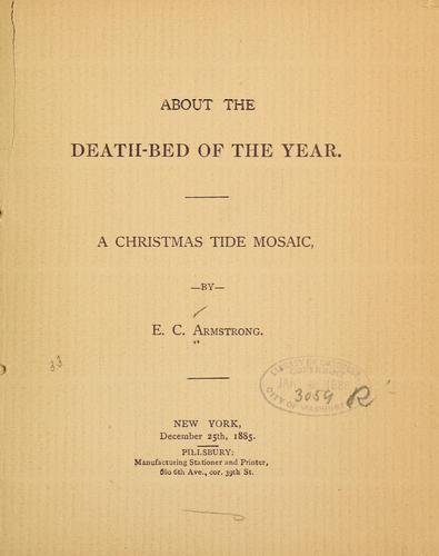 About the death-bed of the year