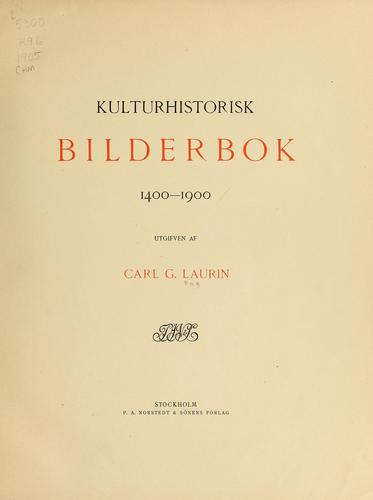 Kulturhistorisk bilderbok 1400-1900