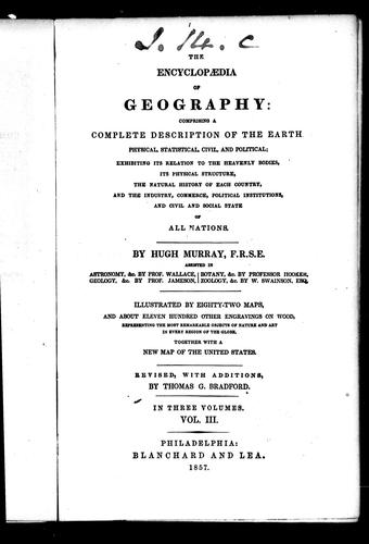 The encyclopædia of geography